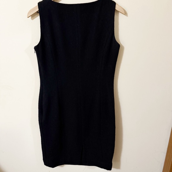 Vintage Lauren Ralph Lauren Wool Blend Glittery Sheath Dress Size 6 Business - Picture 3 of 8